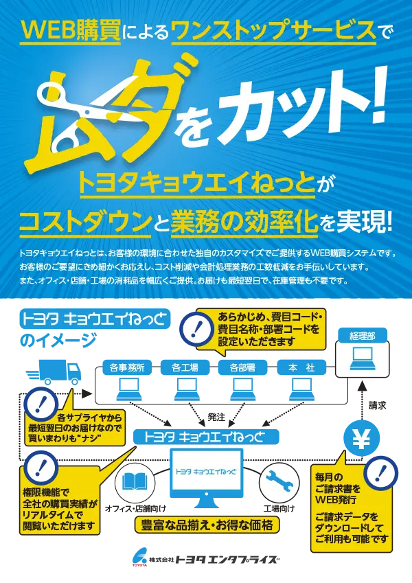 トヨタキョウエイねっとがコストダウンと業務の効率化を実現
