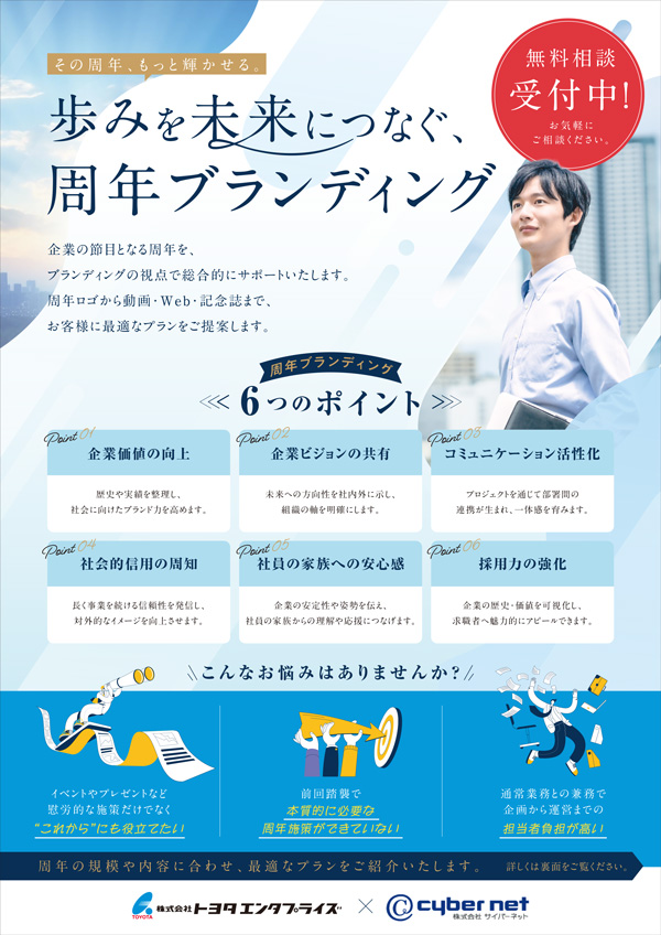 歩みを未来につなぐ、周年ブランディング